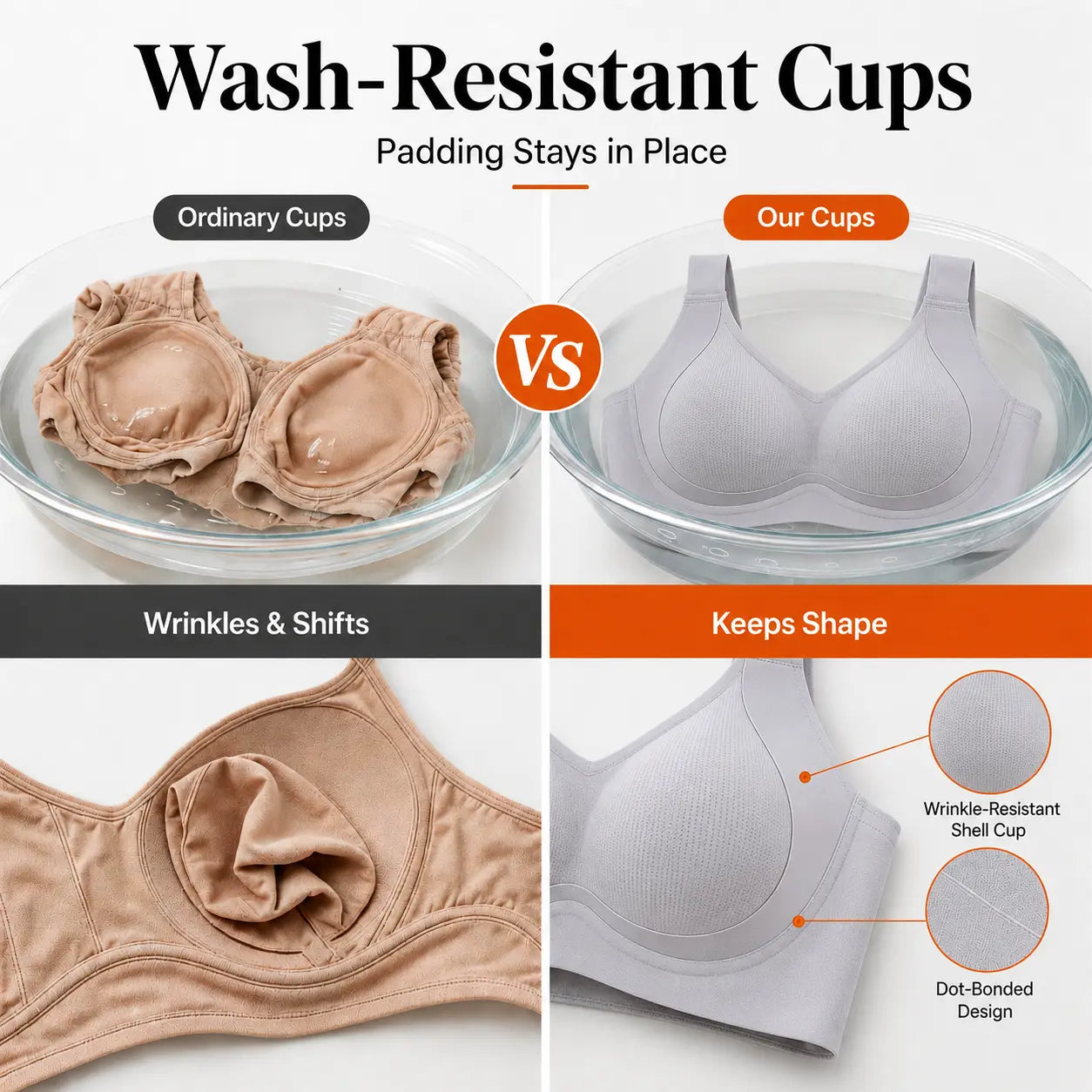 YONFIT Women'S Wireless Support Bra - Full Coverage Lift, Side Smoothing for Fuller Bust, Wide Straps, Breathable Seamless Comfort, Ideal for Work, No, Quick Dry, Everyday, Nylon Blend, Flexible Fit, Lounging, Plain