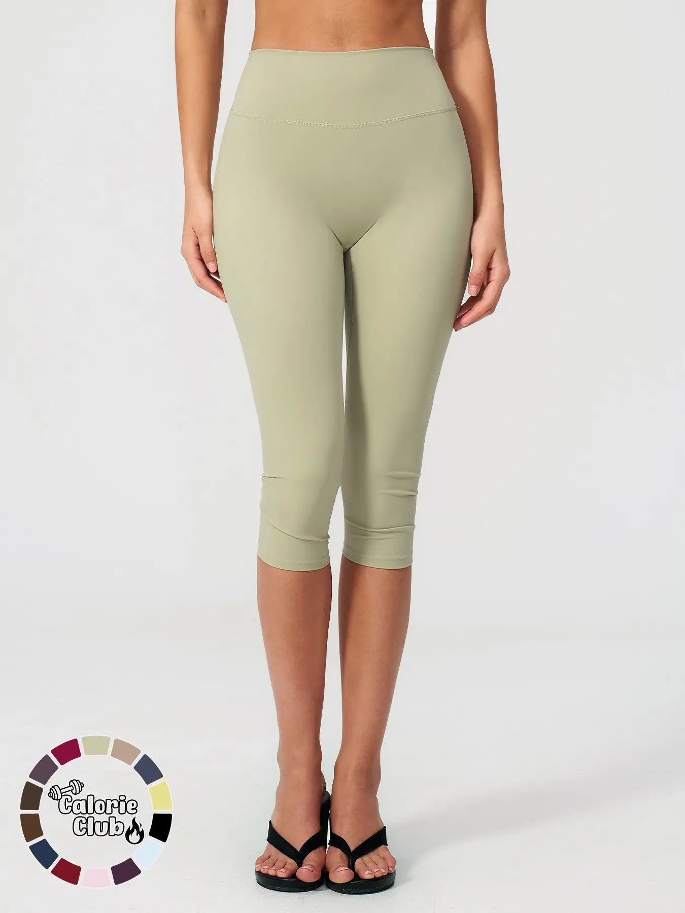 Viral Tiktok Trend 7/8 Leggings, High Waist Tummy Control Butt Lifting Capri Pants, Slim-Fitting Casual Wear for All Seasons