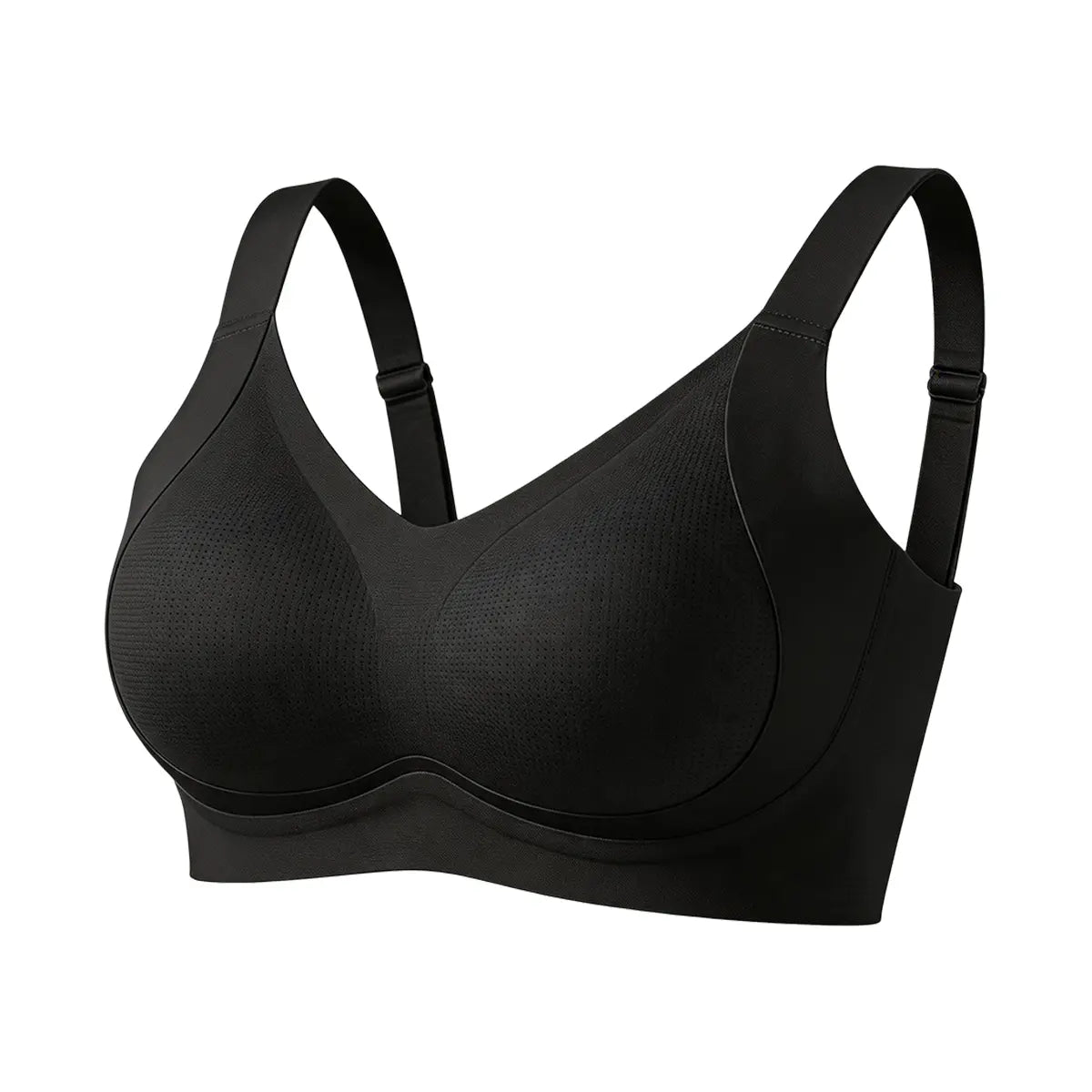 YONFIT Women'S Wireless Support Bra - Full Coverage Lift, Side Smoothing for Fuller Bust, Wide Straps, Breathable Seamless Comfort, Ideal for Work, No, Quick Dry, Everyday, Nylon Blend, Flexible Fit, Lounging, Plain