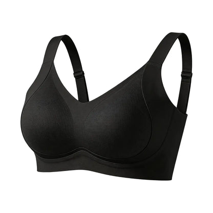 YONFIT Women'S Wireless Support Bra - Full Coverage Lift, Side Smoothing for Fuller Bust, Wide Straps, Breathable Seamless Comfort, Ideal for Work, No, Quick Dry, Everyday, Nylon Blend, Flexible Fit, Lounging, Plain