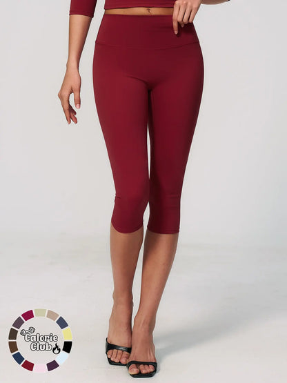 Viral Tiktok Trend 7/8 Leggings, High Waist Tummy Control Butt Lifting Capri Pants, Slim-Fitting Casual Wear for All Seasons