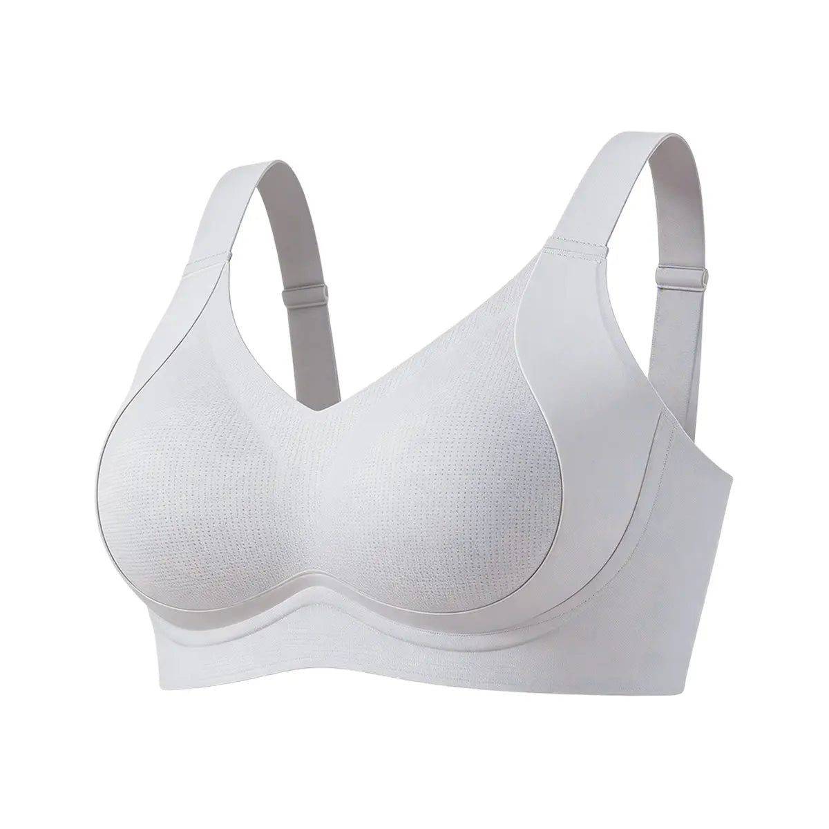 YONFIT Women'S Wireless Support Bra - Full Coverage Lift, Side Smoothing for Fuller Bust, Wide Straps, Breathable Seamless Comfort, Ideal for Work, No, Quick Dry, Everyday, Nylon Blend, Flexible Fit, Lounging, Plain