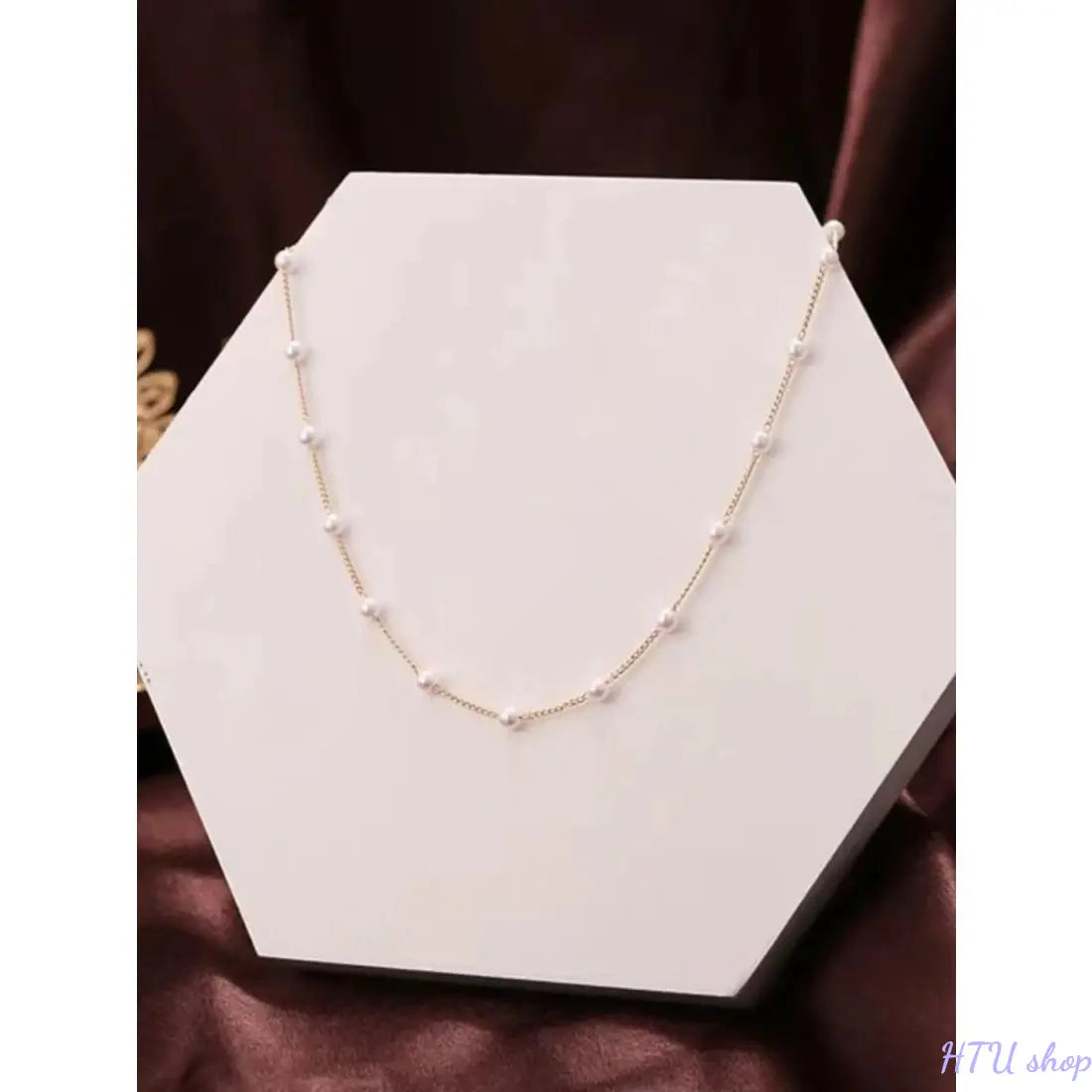Faux Pearl Decorated Fashion Necklace as Gifts for Girlfriend, Elegant Beaded Necklace, Fall/Summer Women Elegant Chain Necklace Jewelry for Party, Daily Clothing Decor, Women Accessories