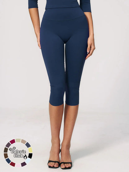 Viral Tiktok Trend 7/8 Leggings, High Waist Tummy Control Butt Lifting Capri Pants, Slim-Fitting Casual Wear for All Seasons